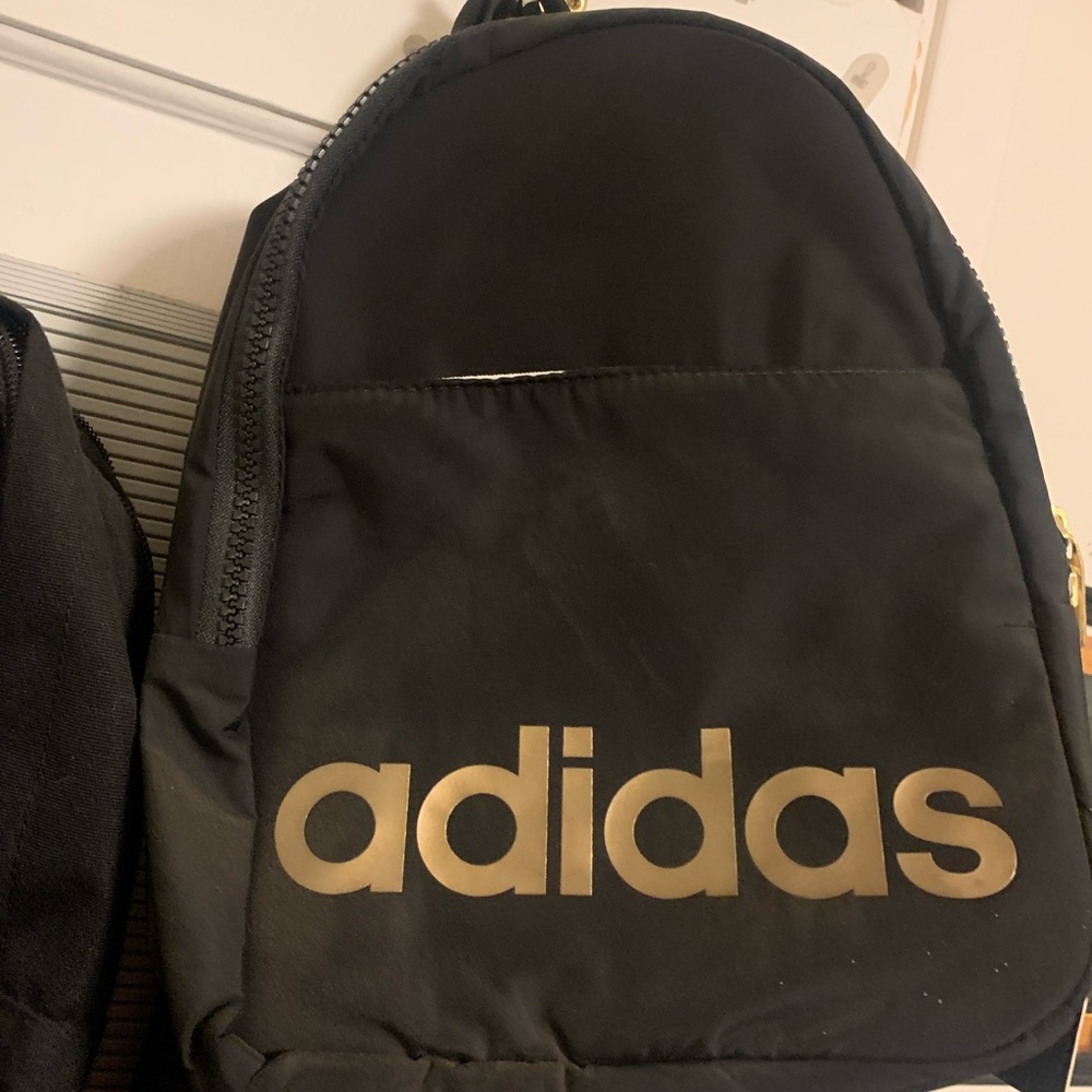 Black mini Adidas backpack